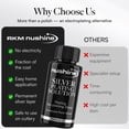 thumbnail image 5 of Nushine Silver Plating Solution 3.4 Oz - Permanently Plate Pure Silver onto Worn Silver, Brass, Copper and Bronze ONLY (Ecofriendly Formula), 5 of 17