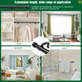 thumbnail image 2 of AIR-Curtain Rods for Windows 72 to 144 Inch, 1'' Diameter Adjustable Curtain Rod With Cylindrical End Cap (Black, 180-365cm), 2 of 4