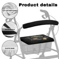 thumbnail image 5 of Jiueut Black Pug Medical Products Rollator Walker Seat & Back Cover for Seniors 2 Pack Universal Rollator Walker Seat and Backrest Covers Walker Seat Cushion Cover, 5 of 7
