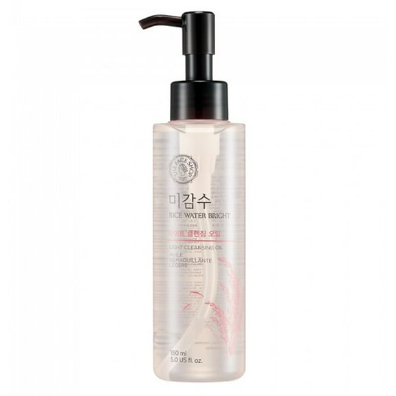 The Face Shop Rice Water Bright Light Facial Cleansing Oil 150ml, for oily and combination skin, makeup remover, k beauty