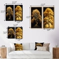 thumbnail image 4 of Designart "Majestic Golden Tree Standing Tall IV" Forest Framed Wall Art Set Of 2 - Traditional Yellow Framed Wall Art Set Of 2, 4 of 6