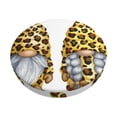 thumbnail image 1 of Balery Leopard Gnomes Fundas de asiento para taburete de bar redondo de tela de terciopelo ajustables que protegen de arañazos y manchas para sillas de 14 a 17 pulgadas.-14 inch, 1 of 7