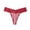 Red, variant on MuZeFu Cotton Lace Thongs for Women Women's Sexy Lace Striped Lace Hem Comfortable And Breathable Low Waisted Thong