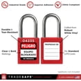 thumbnail image 3 of TRADESAFE Lockout Tagout Locks Labels, Padlock Labels in English, Spanish, French, LOTO Locks Safety Stickers, 60 pcs, 3 of 9