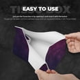 thumbnail image 5 of Lsque Black Dark Blue Purple Printed Long Tissue Box Cover Holder, Facial Paper Organizer Dispenser,Triangle with Bottom Belt, PVC Leather Decorative Organizer, 5 of 9