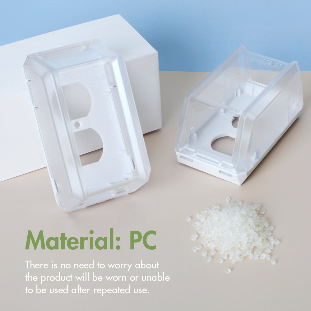 EUDEMON Electrical Outlet Cover Box, Clear photo 6