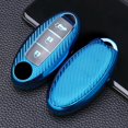 thumbnail image 1 of Car Key Fob Cover Case Protector TPU Carbon Fiber Remote Car Key Fob Case Cover Holder Shell For Nissan Infiniti, 1 of 12