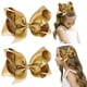 thumbnail image 1 of 2 uds. De lazos para el pelo con purpurina brillante hechos a mano grandes de 6 ", pinzas de cocodrilo, accesorios para el cabello para niñas pequeñas y adolescentes, juego de 2 Zhivalor WMZL-1050-2, 1 of 5