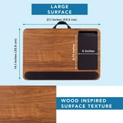 LapGear Home Office Pro Lap Desk with Cushion, Espresso Woodgrain