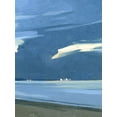 thumbnail image 2 of Caroline, Emma 12x14 White Modern Wood Framed Museum Art Print Titled - Blue Ocean Evening III, 2 of 4