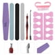 thumbnail image 5 of Lima de manicura, 8 piezas, lima de uñas profesional para lijar uñas, empujador de uñas, hecha para durar, 5 of 13