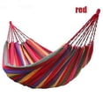 thumbnail image 1 of Hamac Portable Arc-en-Ciel Rouge pour Extérieur, Lit Suspendu de Voyage (190X150cm), 1 of 5