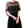 thumbnail image 2 of YooGuoGuo Women Lace Wedding Shawls Wrap Bridal Embroidered Shrug Bolero Cape Shoulder Covers Up Evening Prom Party Dress, 2 of 6