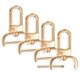 thumbnail image 1 of Ganchos de clip giratorio Uxcell [4 piezas] - Ganchos de clip para llaveros, uso para hacer llaveros - [Oro claro - 1.89 pulgadas] Hardware de clip en D para cordones, 1 of 6