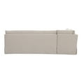 thumbnail image 5 of Moe's Home Collection Fable Slipcover Dining Banquette L-Shape Beige? 100.5In, 5 of 10