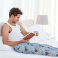 thumbnail image 5 of Salouo Sea Turtle Print Pajama Pants for Men, Lounge Pants Elastic Waistband Casual Men's sleepwear Loungewear Sleep Pajama Pant -XX-Large, 5 of 7
