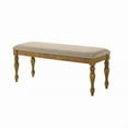 thumbnail image 3 of Dtwnek Wood Dining Bench with Cushion, Modern Dining Bench for Home, Entryway, Kitchen, Dining Room, 3 of 6