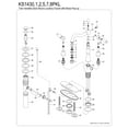 thumbnail image 3 of Kingston Brass KS1435PKL Duchess Double-Handle 4" Centerset Bathroom Faucet with Brass Pop-Up, Oil Rubbed Bronze, 3 of 4