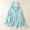 Blue, variant on Womens Linen Cotton Hooded Jacket Sun Protection Button Up Cardigan Lightweight Casual Coat White Size XL