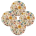 thumbnail image 2 of IAUYY Set of 1 Round Placemats for Dining Tables Heat-Resistant and Wear-Resistant DIY Printing Design Table Placemats，Applicable for Christmas Retro Hippie Logo, 2 of 7