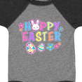 thumbnail image 4 of Inktastic Happy Easter with Bunny Face and Easter Eggs Girls Baby Bodysuit, 4 of 5
