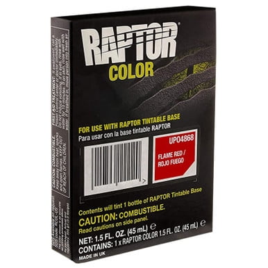 U-POL Raptor Bed liner Tint, Flame Red, 4868