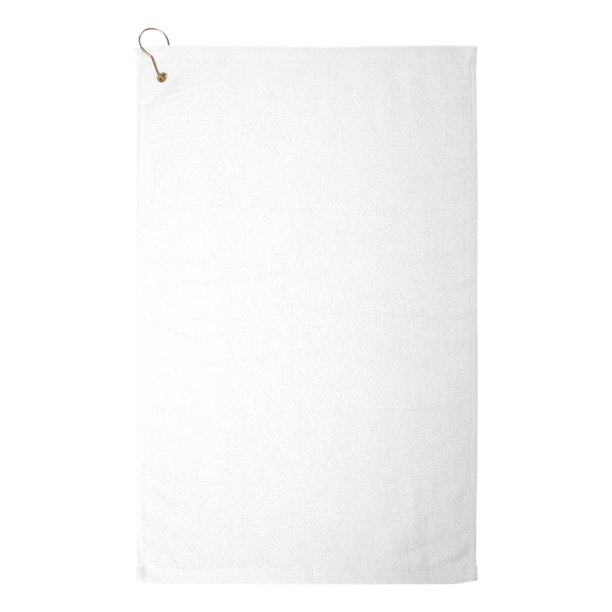 Towels Plus Hemmed Hand Towel with Corner Grommet and Hook (16" x 26