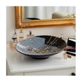 thumbnail image 2 of Contemporary Asymmetrical Decorative Bowl -  Coffee Table Decor and Centerpiece Table Decorations with Pebble Pattern - Stylish Home Decor Accents for Kitchen Counter, Keys, or Candy Bowl - 5", Black, 2 of 12