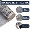 thumbnail image 6 of FairOnly 4'x6'Vintage Distressed Floral Rugs for Living Room Low Pile Non Slip Non Shedding Stain Resistant Area Rug for Bedroom Kitchen，blue, 6 of 7