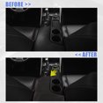 thumbnail image 2 of Reemplazo de almohadilla protectora de reposabrazos de piel sintética negra para Lexus IS200t S300 IS350 IS250 2014-2017 puntadas rojas, 2 of 7