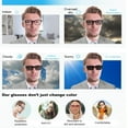 thumbnail image 3 of Half Rimless Transition Photochromic Reading Glasses Readers Sunglasses Men, 3 of 3