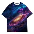 thumbnail image 3 of Tiijoy Toddler Girls Galaxy Starry Sky T-Shirt Short Sleeve Crew Neck T Shirt, Sizes 2-13, 3 of 3