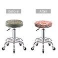 thumbnail image 5 of Pofeuu Painting Peach Print Round Bar Stool Covers - Super Soft and Washable Elastic Stool Cushion Slipcover Easy Clean Velvet-13 inch, 5 of 7