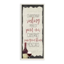 Stupell Industries Country Kitchen Wine List Common Grapes Wall Plaque by Kim Allen