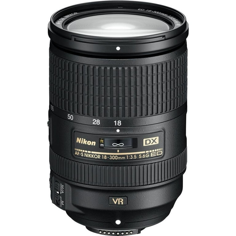 Nikon AF:S DX NIKKOR 18:300mm f/3.5:5.6G ED VR Lens - Walmart.com