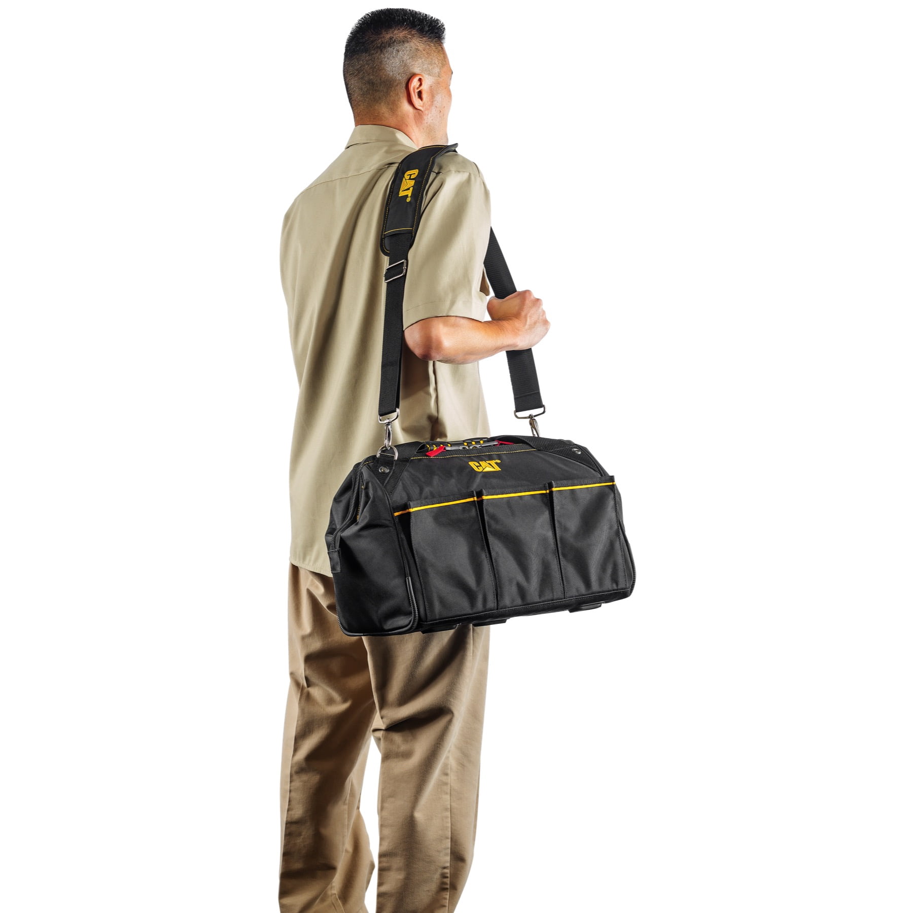 Cat 2 Piece Wide Mouth Tool Bag Set - 240160