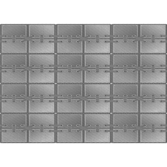 Ahgly Company Indoor Rectangle Patterned Smokey Gray Area Rugs, 3' x 5'