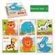 thumbnail image 1 of Piezas de rompecabezas de madera 3d, 6 patrones, juego de rompecabezas para niños,-(animal 2) Afortunado Sencillez, 1 of 2