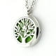 thumbnail image 2 of Joyería de las mujeres aromaterapia difusor de aceites esenciales collar redondo colgante medallón diseño del árbol de la vida, 2 of 4