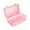Pink, variant on QYROS Empty Piping Tips Storage Container, Piping Tips Storage Box with Fixed Pins, 42 Pegs Piping Tip Set Organizer Case, Cake Decorating Kit Storage Organizer (Clear)