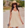 thumbnail image 4 of EKOUAER Women's Swimsuit Cover Up Sleeveless Beach Tank Cover Up Dress Sexy Flowy Short Summer Swimwear, 4 of 6