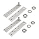 thumbnail image 3 of Bisagras de pivote de puerta, hardware de oficina de acero inoxidable 360 ​​Bisagras de puerta de madera giratoria para hogares de pared, puertas de, 3 of 8