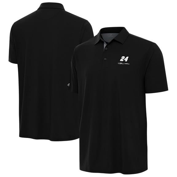 Men's-Antigua Heather Gray Jeff Gordon Era Polo