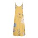 thumbnail image 4 of ICHUANYI Clearance Women's Summer Fashion Printed V-Neck Sleeveless Suspenders Pullover Dress(Yellow, L) ICHUANYI WER2023081108918, 4 of 5