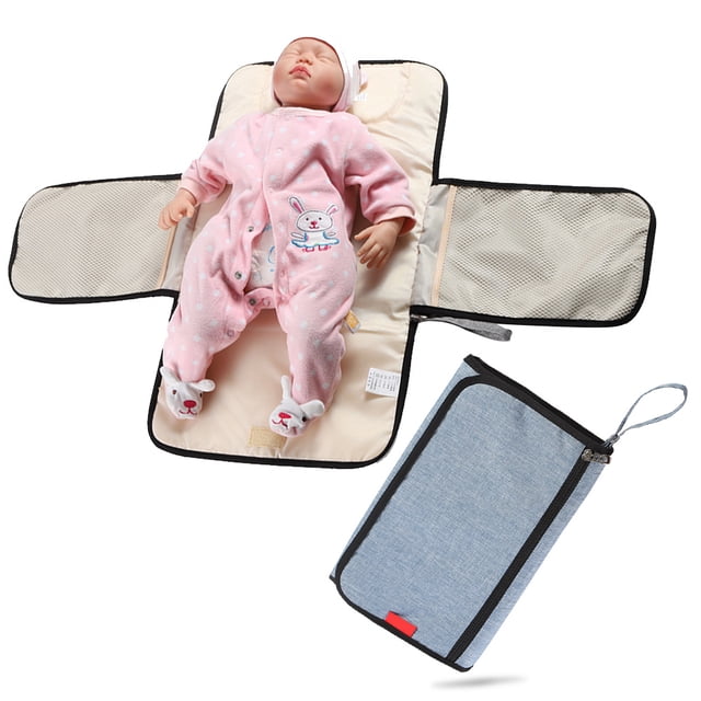 Almohadilla de repuesto para pañales portátil para bebé, almohadilla de repuesto para mesa de viaje desmontable con bolsa, regalo para baby shower