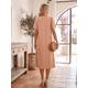 thumbnail image 3 of Vestido De Mujer Midi Casual Stretch Para Diario Y Salida, 3 of 5