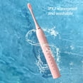 thumbnail image 4 of VANLOFE 6 Modes Electric Toothbrush With 4 Brush Heads Portable travel toothbrush Pink, 4 of 7