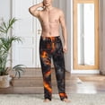 thumbnail image 2 of Sikiie Molten Lava Abstract Flow Pajama Pants Men, PJ Bottoms, Sleep & Lounge Pants-Large, 2 of 6