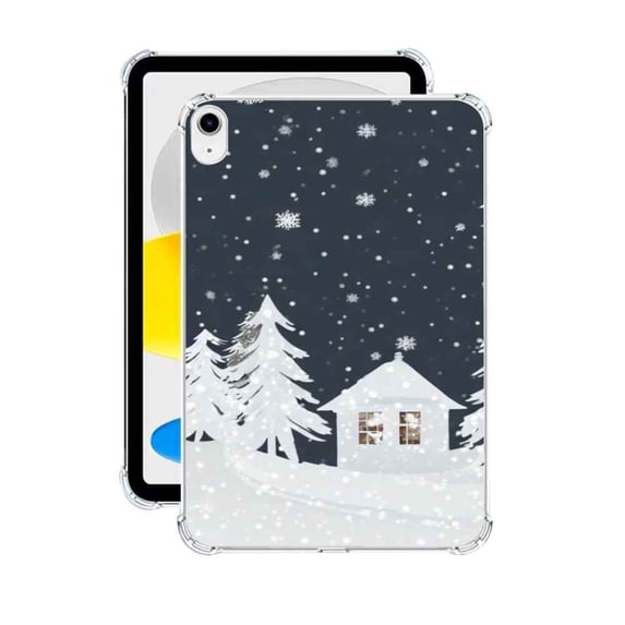 Compatible with iPad mini 4 Phone Case, Christmas-White-32 Case Silicone Protective for Teen Girl Boy Case for iPad mini 4