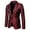 Red, variant on HWRETIE Men's Winter Fashion Personality Solid Color Casual Suit Coat Jacket Trendy Outdoor Streetwear